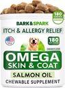 BARK&SPARK Omega 3 koiralle - 160 kalaöljyä koirille - iho- ja turkkilisä - EPA & DHA rasvahapot - koiran lohiöljy - Sardelli
