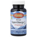 Carlson - Super Omega-3 Gems, 1200 mg Omega-3s, Wild Caught, kestävästi Lähde, 50 pehmeää geeliä