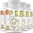 1500 MG Palmitoyylietanoliamidia, jossa luteolinia 98% & turmeeria, korkea imeytyminen, micronized Pea Supplement for Discomfort Management- USA Made - 240 tablettia