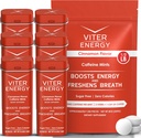 Viter Energy Alkuperäinen kofeiini Mints Cinnamon Flavor 6 Pack ja 1/2 punta Bulk Bag Bundle - 40mg kofeiini, B-vitamiinit, sokeriton, vegaaninen, tehokas energia Booster tarkkuutta ja tarkkaavaisuutta