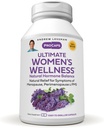 ANDREW LESSMAN Ultimate Wellness 360 kapselia - Luonnollisesti lievittää vaihdevuodet oireet, PMS, Perimenopaussi Soy Isoflavones, EGCG, Karpalo, Indole-3-karbinoli. Helppo niellä