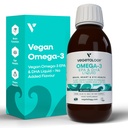 Vegaani Omega 3 Liquid, alkaen Microalgae, 800mg EPA DHA, D-vitamiini, tukee sydän, aivot ja silmät terveys, Natural Fish Oil Vaihtoehtoinen, UK Made, makuamaton