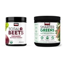 Force Factory Total Beets Organic Beetroot Powder Superfood to Boost Daily Nutrition, USDA Organic & Smarter Greens Daily Wellness Powder to Support Energy, Immuniteetti & Digestion