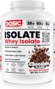 Basic Whey Protein Isolate, 26g proteiinia, 0g rasvaa, gluteeniton, RBST-vapaa, nopea imeytyminen, 120 kaloria (5 punta, suklaa)