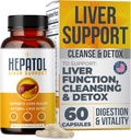 Maksan Cleanse Detox - Herbal Liver Supplement Turmeeric; L-Cysteine Detox Tuki Maksan terveys; Terve Dgestion - Maksan Tuki Detox Cleanse Lisäravinteet - 60 Ct (1)