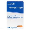 MAGROR Ferrex- 150 Polysakkaridi-rautakompleksikapselit 150 mg naisten ja miesten rautalisä ...