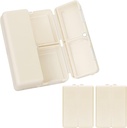 FYY Daily Pill Organizer,2 kpl 7 Osat Kannettava pilleri tapauksessa Matka pilleri Organizer,[Folding Design] Pilleri laatikko kukkaro tasku Hold vitamiineja, Cod Liver Oil, täydentää ja lääke-valkoinen