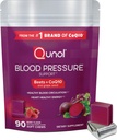 Qunol Beets purut verenpaine tuki, 3 in 1 Beets + CoQ10 + greippisiemenuute, tukee tervettä verenkierron ja sydämen terve energia, 90 purukumia