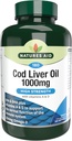 Natures Aid High Strength Cod Liver Oil 1000mg A & D - 180 kapselia