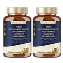 Totaria NMNH (Dihydronikotinamidi Mononukleotidi), NMNH-lisä w/Niacinamidi (Vitamin B3), Quercetin, Trans- Resveratrol, tuki NAD+, anti-aging, ihon solujen terveys ja energia, 240