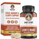Antiikin Bliss Lion's Mane Supplement (2 kuukauden tarjonta) - 120 Vegan Sieni kapselit- Saattaa tukea mielen selvyys, energia & Saattaa Focus- Muisti & Immuuni tuki sieni täydentää