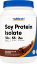 Nutricost Soijaproteiini Isolaattijauhe, 2 LB Maitosuklaa - 10 grammaa proteiinia per tarjoilu, vegaaninen, GMO-vapaa ja gluteeniton