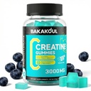 Kreatiini Monohydraatti Gummies miesten ja naisten - 120 sokeriton Gummies magnesium Glycinate, L-treonaatti, L-Tauriini + B12-vitamiini lihasten tuki, energia Boost, 1 pakkaus