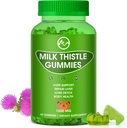 Milk Thistle Gummies, Liver Cleanse Gummy, Organic Liver Detox lisäravinteet miehille ja naisille - 60 Gummies (60 laatikko 1)