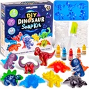Original Stationery Dinosaur Soap Making Kit lapsille, DIY Saippua Kit Dino Shaped Trays, Saippua Base, Muste värit ja tuoksut, Hauskoja kasvatustieteen Kits pojille ja tytöille, Creative Kids Lelut
