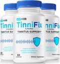 (3 pakkaus) Tinnifix kapselit - Advanced kuulon tuki Formula, Tinnifix pillereitä säilyttää terve kuulo, kaikki luonnollinen Tinnifix täydellisen korvan terveys, virallinen Tinni Fix Review (180 kapselia)