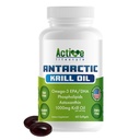 Active Lifestyle Antarktis Krill Oil Supplement, High Absorption EPA, DHA, Astaksantiini & Phospholipid, Red Krill, GMO vapaa, gluteeniton, soijaton, Dairy Free, Lab Tested, Made in USA