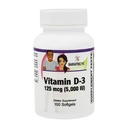 BariatricPal-vitamiini D-3 125 mcg (5000 IU) - Helppo niellä kasvissyöjä Softgels (100ct pullo)