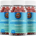 NYUM NutritionTM Organic KSM-66 Ashwagandha Gummies, 3-pack, Mixed Wild Marries