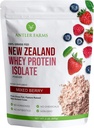 Antler Farms - 100% Grass Fed Uusi-Seelanti Whey Protein Isolate, Mixed Berry Flavor, 30 Tarjoilut, 2 kg - herkullinen, kylmä käsitelty, nopeasti absorbed, Keto Friendly, NO-hormonit, NO-GMO
