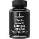 Biotiini (5000 mcg), Keratin, Collagen, Horsetail, Saw Palmetto 