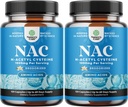 NAC täydentää N-Acetyl Cysteine 1000 mg - Vegan korkea imeytyminen Ei- haalea NAC 1000 mg kapselit Glutatione Precursor maksan Cleanse Detox & Repair Plus Lung Health and Immuniteetti tuki (4 kuukautta)