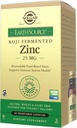 Solgar Earth Source Food Fermented Koji Sinc 25mg, 60 Vihanneskapselit - Higher-Absorption, Biosavable Sinckin for Immuuni & Skin Health - Ei-GMO, Vegan, Gluteeni No, Dairy No, Kosher - 60 Tarjoilut