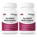 Fairhaven Health FertilAid naisten prenataalinen vitamiini hedelmällisyys lisäravinteet naisille Conception for Her Vitex ja Folate Support Cycle Säännöllisyys ja Ovulation* 180 kapselia