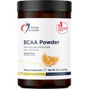 Designs for Health BCAA Powder with L-glutamine - Haaraketjuiset aminohapot Powder + L-glutamiini täydentää tukea lihaksia + liikuntaa - Orange Flavored Drink Mix (30 tarjoilua / 270 g)