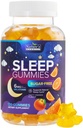 Sleep Gummies 6mg per tarjoilu - Sokeritonta melatoniinin Gummy täydentää aikuisille - Natural Nolla sokeria nukkuva Gummy aikuisille & lapsille, appelsiini maku, extra vahvuus uni tuki - 120 Gummies