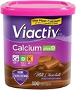 Viactiv Max Formula Kalsium + Vitamin D3 täydentää Bone Health Milk Chocolate, 100 pehmeää purukumia - 6 pakkaus