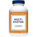 Vitamiini Shoppe Multi Enzyme - auttaa tukemaan digestiota ja imeytymistä proteiinin, karbs & rasva (300 tablettia)