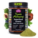 Dragon Yrtit Tonic Alchemy Superfood Vihreät Powder with 91 Ainesosat: Tonic Yrtit, Ashwagandha, Sienet, Probiootit, Super vihreät, Merilevät, Hedelmät, Vihannekset, Spirulina - 30 Tarjoilu
