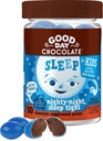 Good Day Chocolate Melatoniini lapsille [50 Count] - Reilun kaupan ei-GMO-suklaa kamomilla ja melatoniini 1 mg - Toddler Melatoniini, Lapset Natural Sleep Aid ikäisille 3 ja Up