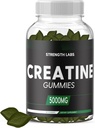 Sokeriton Creatine 5g miehille ja naisille - pureskeltava Creatine Monohydraatti Gummies Rakenna koko L-Theanine & Vitamiini B12 5000mg Kehonrakennus rakentaja vahvuus Lihas - Pre-workout kasvu
