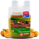 1500 mg Liquid Glukosamiini & Chondroitin - korkea pitoisuus nopeasti absorboiva Formula Orange Flavor auttaa tukemaan Joint & Cartilage Health - White Willow Bark, Mangaani & Boswellin (32 päivän tarjonta)