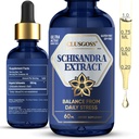 Schisandra Drops, Luomu Schisandra Berry Supplement for Mood Support & Liver Health, Stressi & väsymys Relief, Alkoholiton ja Sokeriton, Vegan