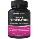 Resveratrol täydentää - Potent 1400mg Formula Trans Resveratrol, Quercetin, viinirypäleen siemenen, vihreä tee, Acai ja punainen viini uute - 60 kasviskapselit