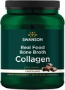 Swanson Real Food Brone Broth Collagen - suklaa 19,5 oz Pwdr