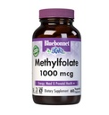 BlueBonnet Nutrition Methylfolate 1000 mcg, for Energy, Mood, and Prenatal Health*, Ei-GMO, Vegan, Kosher Certified, Gluteeniton, 60 Vihanneskapselia, 60 tarjoilua