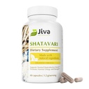 Jiva Botanicals Shatavari-kapselit naisille 1 200 mg Organic Shatavari Powder for Hormonal Balance, Naiset Lisääntymisterveys & menopaussit Tuki Ei-GMO, Vegan, Gluteeniton 60 kapselia