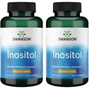 Swanson Inositoli 650 Milligrammaa 100 kapselia (2 pakkaus)