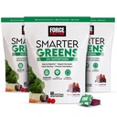 FORCE FACTOR Smartter Greens Superfood Chews, 3-Pack, Greens ja Superfoods Probiootit, Antioksidantteja ja kuitua, Greens täydentää tukea digestio, typpioksidi, ja energia, 180 Chews