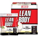 Lean Body MRP All-In-One Vanilla Ateriankorvike Shake, 40g proteiinia, Whey Blend , 8g Terveitä rasvoja EFA: n & Kuitu, 22 vitamiinit ja mineraalit , Ei keinotekoista väriä, Gluteeniton, (20 pakkaa)