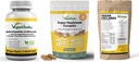 Vegan Vitality Booster täydentää Bundle - Vegan multivitamiinit, Collagen ja Super Mushroom Complex. Korkea vahvuus Plant-Based Formula yleistä terveyttä vegaaneille ja kasvissyöjille