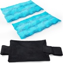 2 Ice Packs loukkaantumisille Uudelleen käytettävät, kylmät ja kuumat pakkaukset loukkaantumisille, nivelkipu, lihasten jäykkyys ja kehon tulehdus, säädettävät jääpakkaukset kääreet polvilleen, takaisin, olkapäät, kädet ja jalat