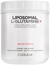 Codeage Liposomal L-Glutamiini Powder - High-Potency L-Glutamiini 5 000 mg per Serving - 3-kuukautinen toimitus - liposomaalinen toimitus, ilmainen Aminohappo, makuamaton Glutamiini - ei-GMO-gluteeniton - 16.67 oz