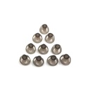 Kuulo Aid Domes 8mm Smoky Gray Tips Korvapalat Mukava avoimen Fit BTE äänenvahvistin PSAP Kit Näkymätön, paitsi RIC 8mm (M * 10)