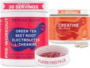 Pre Treenout pillereitä ja Creatiini HCL pillereitä Bundle - loputon energia, lihasten kasvu, Endurance, Pump, Ei Crash, Ei Jitters, Ei Bloat 30 Pre workout tarjoiluja, 75 Creatiini HCL tarjoiluja naisille ja miehille