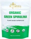 Green Spirulina Powder - Kasvipohjainen Superfood - Sininen-vihreä Algae, Ei Fishy Smell, Natural Food Väritys Smoothies & Protein Drinks - USDA Organic, Vegan, Gluteeniton